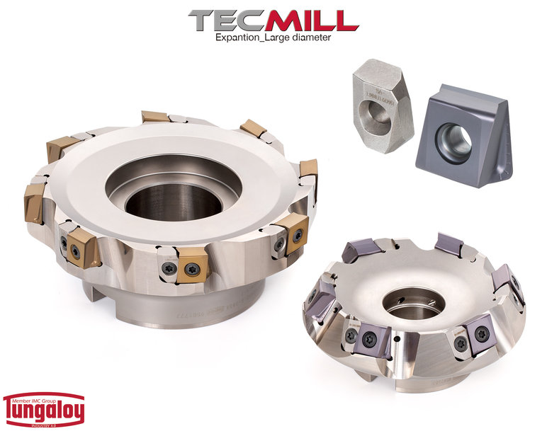 TECMILL EXPANDS CUTTER BODY LINE FOR HEAVY-DUTY SQUARE SHOULDER AND FACE MILLING APPLICATIONS